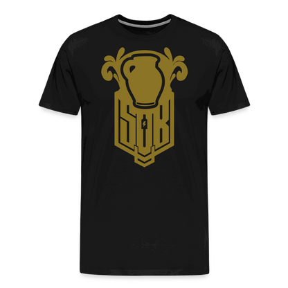 SPOD Männer Premium T-Shirt | Spreadshirt 812 Schwarz / S Bembel - Gold - Premium T-Shirt E-Bike-Community