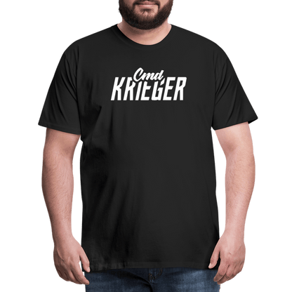 SPOD Männer Premium T-Shirt | Spreadshirt 812 Schwarz / S Commander Krieger - Flex - Männer Premium T-Shirt E-Bike-Community