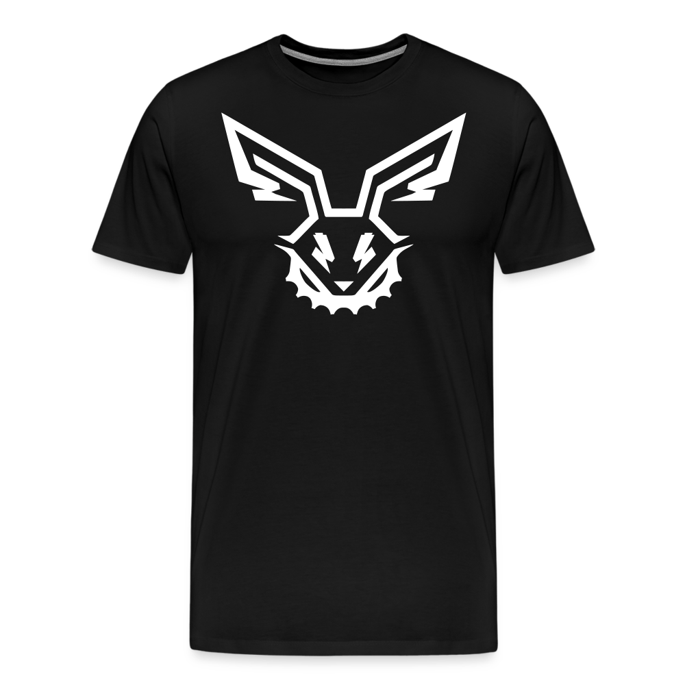 SPOD Männer Premium T-Shirt | Spreadshirt 812 Schwarz / S Electro Bunny Weiß - Männer Premium T-Shirt E-Bike-Community