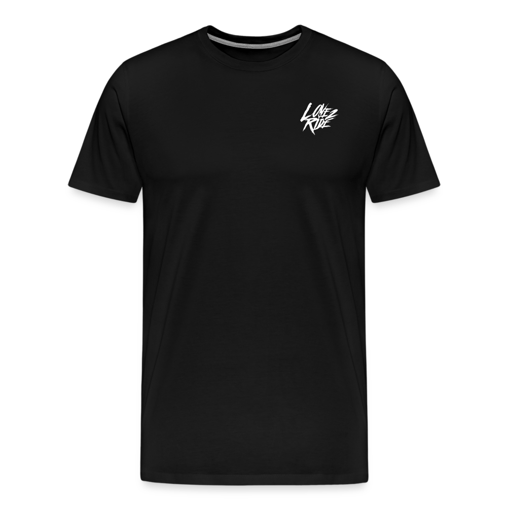 SPOD Männer Premium T-Shirt | Spreadshirt 812 Schwarz / S LOVE 2 RIDE - Front / Backprint -Männer Premium T-Shirt E-Bike-Community