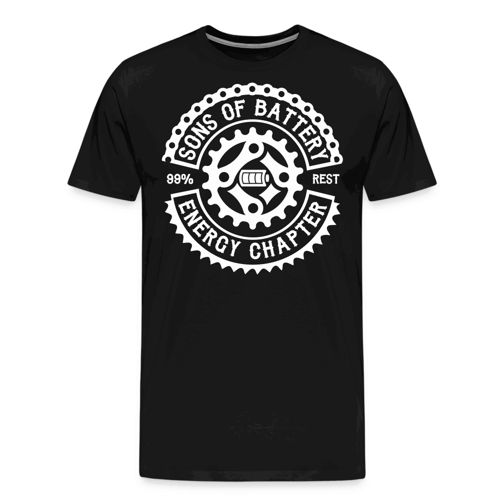 SPOD Männer Premium T-Shirt | Spreadshirt 812 Schwarz / S Original - Sons of Battery Logo - (DTF) Männer Premium T-Shirt E-Bike-Community