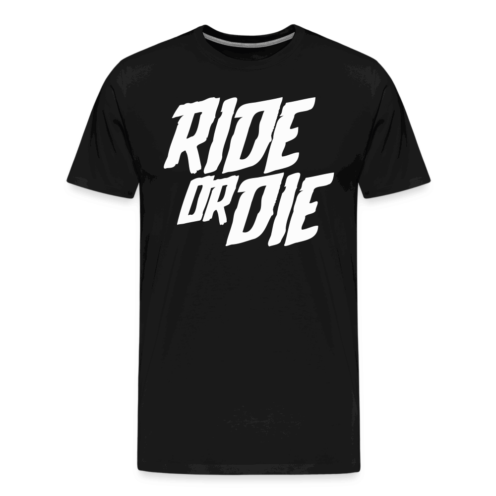 SPOD Männer Premium T-Shirt | Spreadshirt 812 Schwarz / S Ride or Die - Männer Premium T-Shirt bis 5XL E-Bike-Community