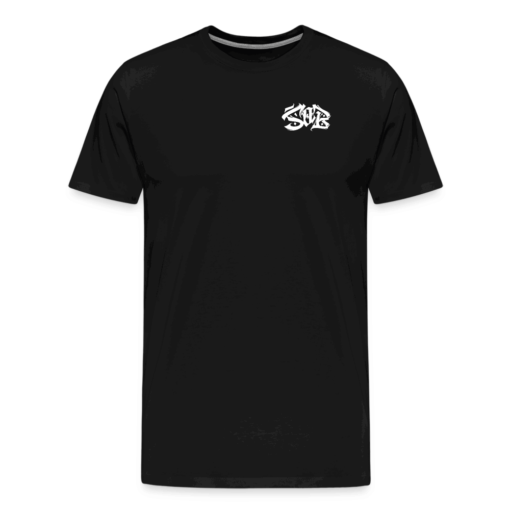 SPOD Männer Premium T-Shirt | Spreadshirt 812 Schwarz / S Shred or Alive - Brush Premium Shirt E-Bike-Community