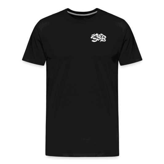 SPOD Männer Premium T-Shirt | Spreadshirt 812 Schwarz / S Shred or Alive - Brush Premium Shirt E-Bike-Community