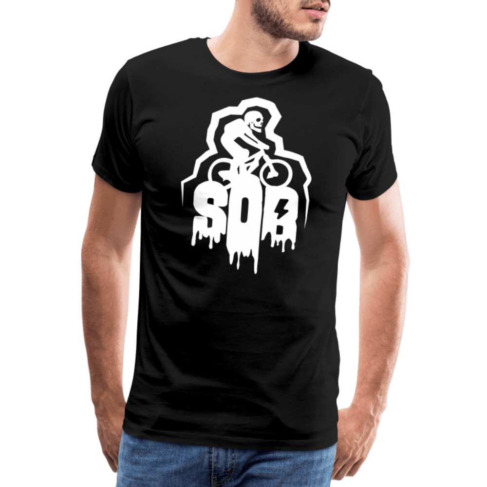 SPOD Männer Premium T-Shirt | Spreadshirt 812 Schwarz / S SoB Horror - SONS OF BATTERY - Männer Premium T-Shirt E-Bike-Community