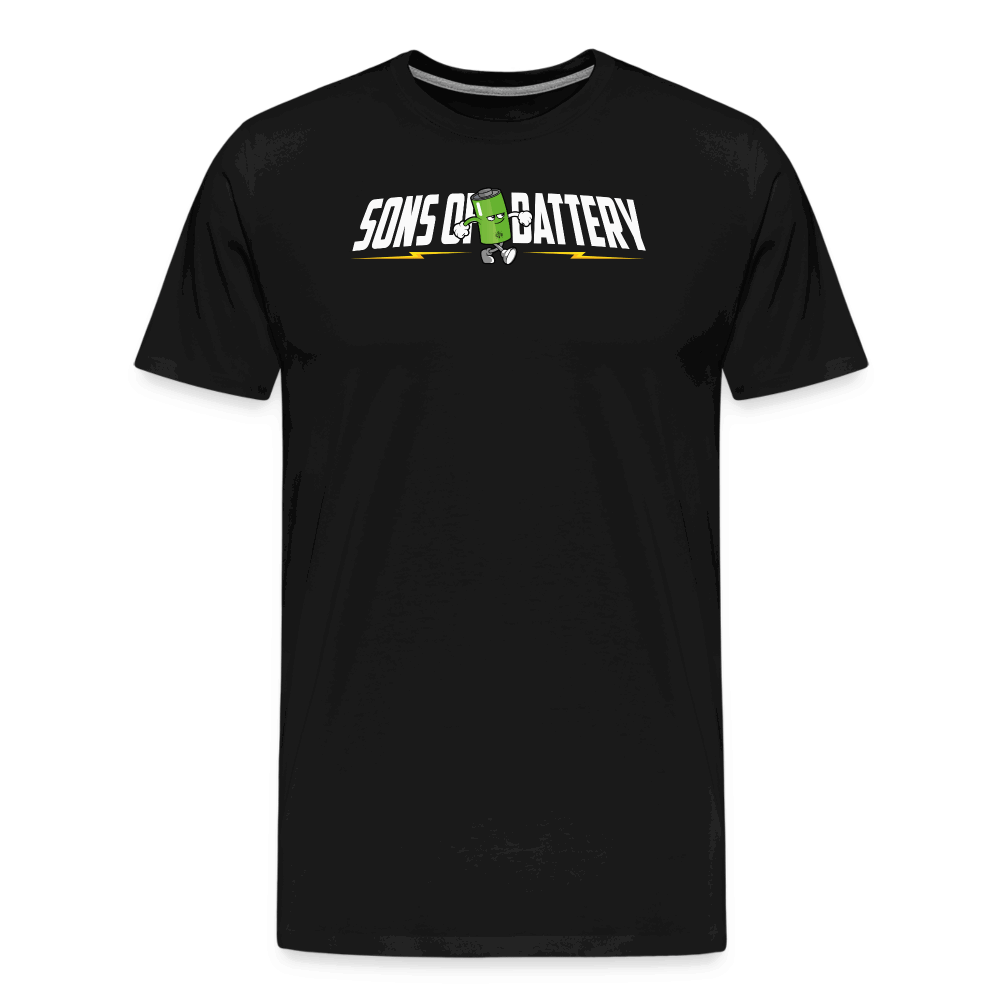 SPOD Männer Premium T-Shirt | Spreadshirt 812 Schwarz / S Sons of Battery B-Boy Männer Premium T-Shirt E-Bike-Community