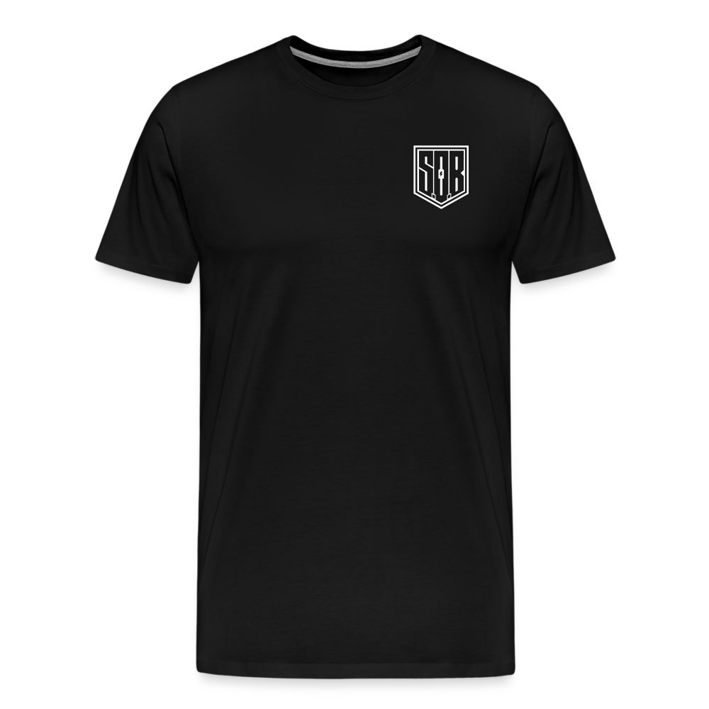 SPOD Männer Premium T-Shirt | Spreadshirt 812 Schwarz / S SONS OF BATTERY - SOB Outline E-Bike-Community