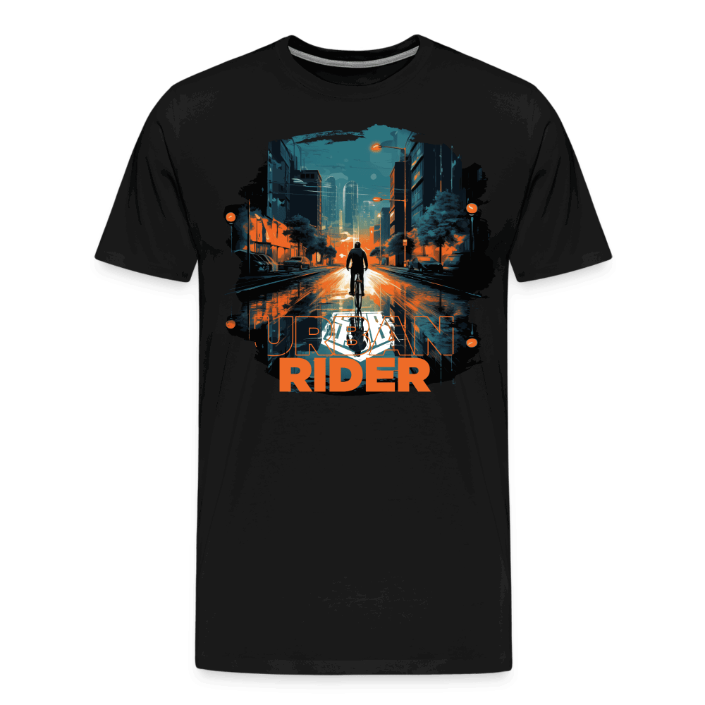 SPOD Männer Premium T-Shirt | Spreadshirt 812 Schwarz / S Urban Rider - Männer Premium T-Shirt E-Bike-Community