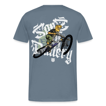 SPOD Männer Premium T-Shirt | Spreadshirt 812 Shred or Alive - Brush Premium Shirt E-Bike-Community