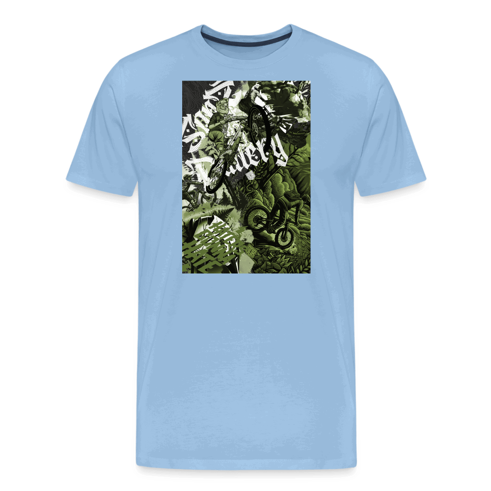 SPOD Männer Premium T-Shirt | Spreadshirt 812 Sky / S Collage - Männer Premium T-Shirt E-Bike-Community