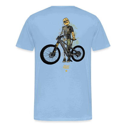 SPOD Männer Premium T-Shirt | Spreadshirt 812 Sky / S Shred or Alive - Männer Premium T-Shirt E-Bike-Community