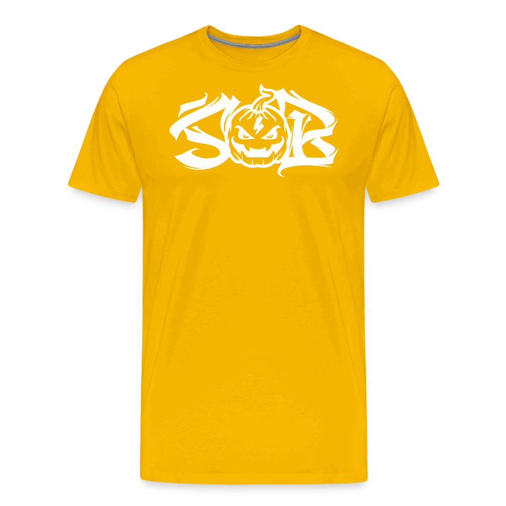 SPOD Männer Premium T-Shirt | Spreadshirt 812 Sonnengelb / S Halloween 23 - Männer Premium T-Shirt E-Bike-Community