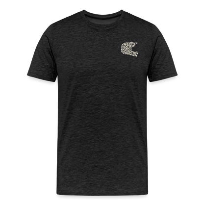 SPOD Männer Premium T-Shirt | Spreadshirt 812 TPOM - HELM - FRONT / BACK Männer Premium T-Shirt E-Bike-Community