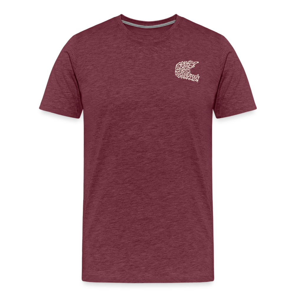 SPOD Männer Premium T-Shirt | Spreadshirt 812 TPOM - HELM - FRONT / BACK Männer Premium T-Shirt E-Bike-Community