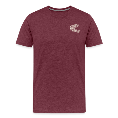 SPOD Männer Premium T-Shirt | Spreadshirt 812 TPOM - HELM - FRONT / BACK Männer Premium T-Shirt E-Bike-Community