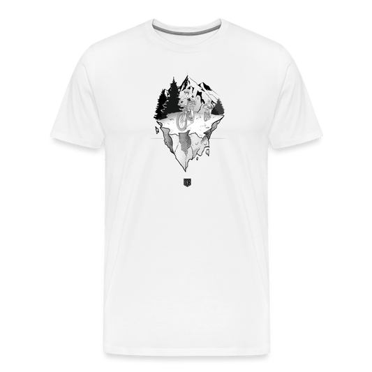 SPOD Männer Premium T-Shirt | Spreadshirt 812 Weiß / S FREEDOM - Männer Premium T-Shirt E-Bike-Community