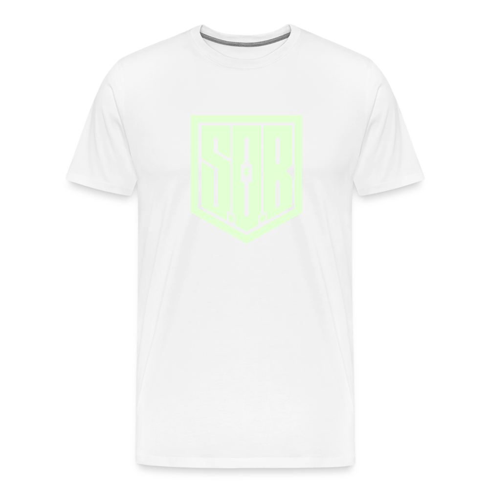 SPOD Männer Premium T-Shirt | Spreadshirt 812 Weiß / S SOB - Glow in the Dark - Männer Premium T-Shirt E-Bike-Community