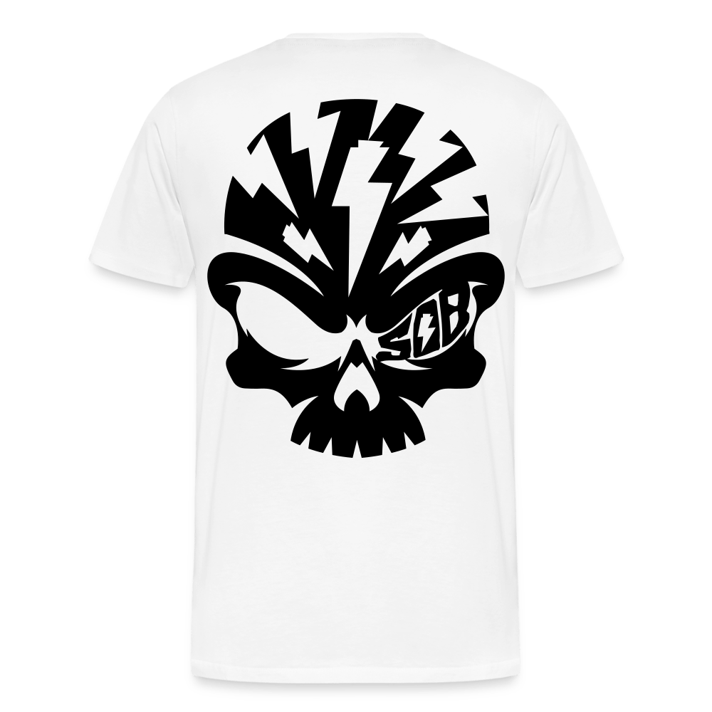 SPOD Männer Premium T-Shirt | Spreadshirt 812 Weiß / S SOB Skullhead -Männer Premium T-Shirt E-Bike-Community