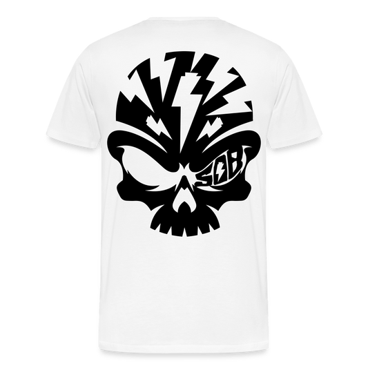 SPOD Männer Premium T-Shirt | Spreadshirt 812 Weiß / S SOB Skullhead -Männer Premium T-Shirt E-Bike-Community