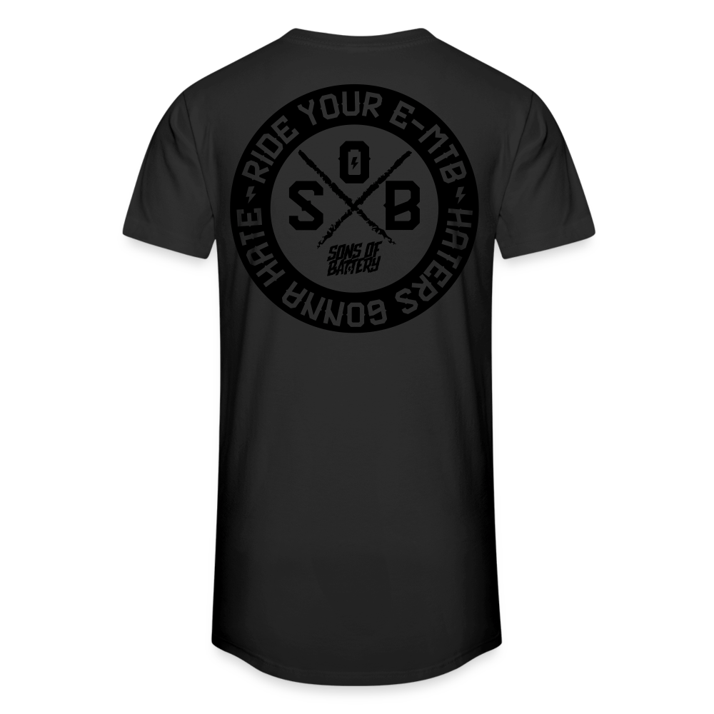 SPOD Männer Urban Longshirt Schwarz / S "HATERS" - SONS OF BATTERY - Männer Urban Longshirt E-Bike-Community