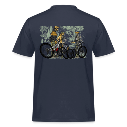 SPOD Männer Workwear T-Shirt 2 Seiten - Shred or Alive Crew - Männer Workwear T-Shirt E-Bike-Community