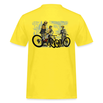 SPOD Männer Workwear T-Shirt 2 Seiten - Shred or Alive Crew - Männer Workwear T-Shirt E-Bike-Community