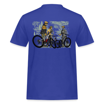 SPOD Männer Workwear T-Shirt 2 Seiten - Shred or Alive Crew - Männer Workwear T-Shirt E-Bike-Community