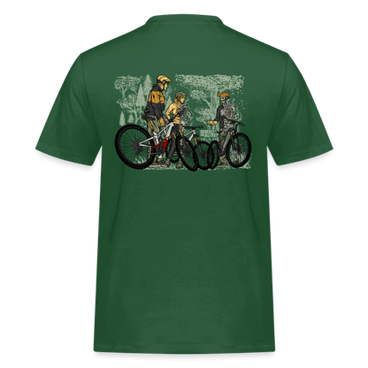 SPOD Männer Workwear T-Shirt 2 Seiten - Shred or Alive Crew - Männer Workwear T-Shirt E-Bike-Community