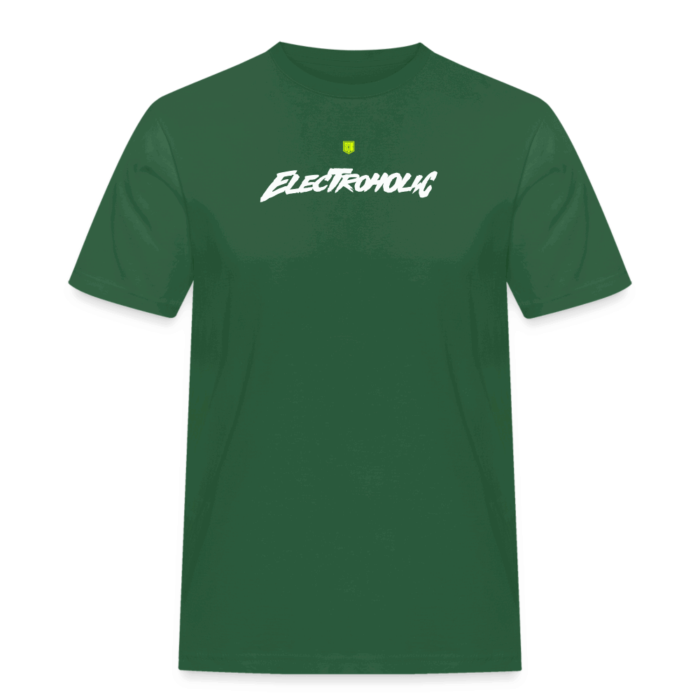 SPOD Männer Workwear T-Shirt Flaschengrün / S Electroholic Shirt - Männer Russel T-Shirt E-Bike-Community