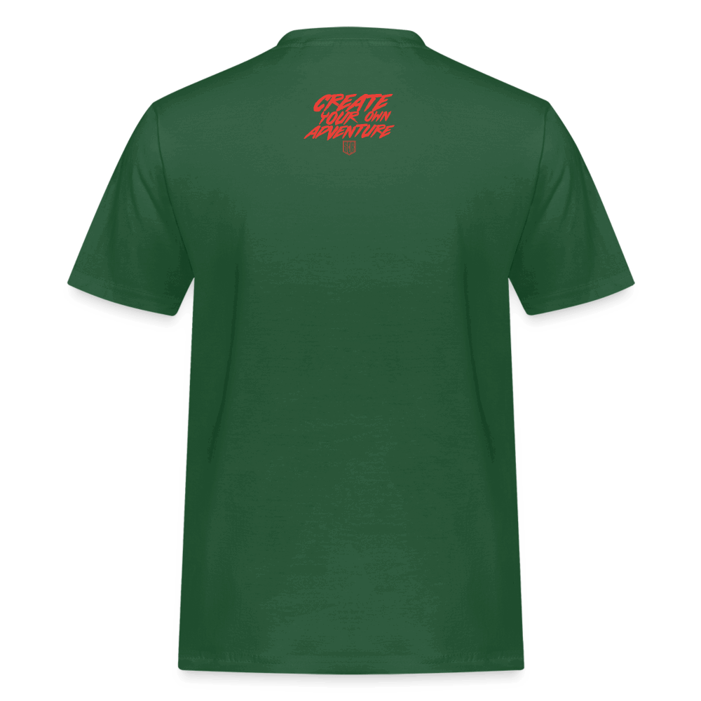 SPOD Männer Workwear T-Shirt Flaschengrün / S LOSE THE PATH - CREATE YOUR OWN ADVENTURE - Russell Athletic Shirt E-Bike-Community