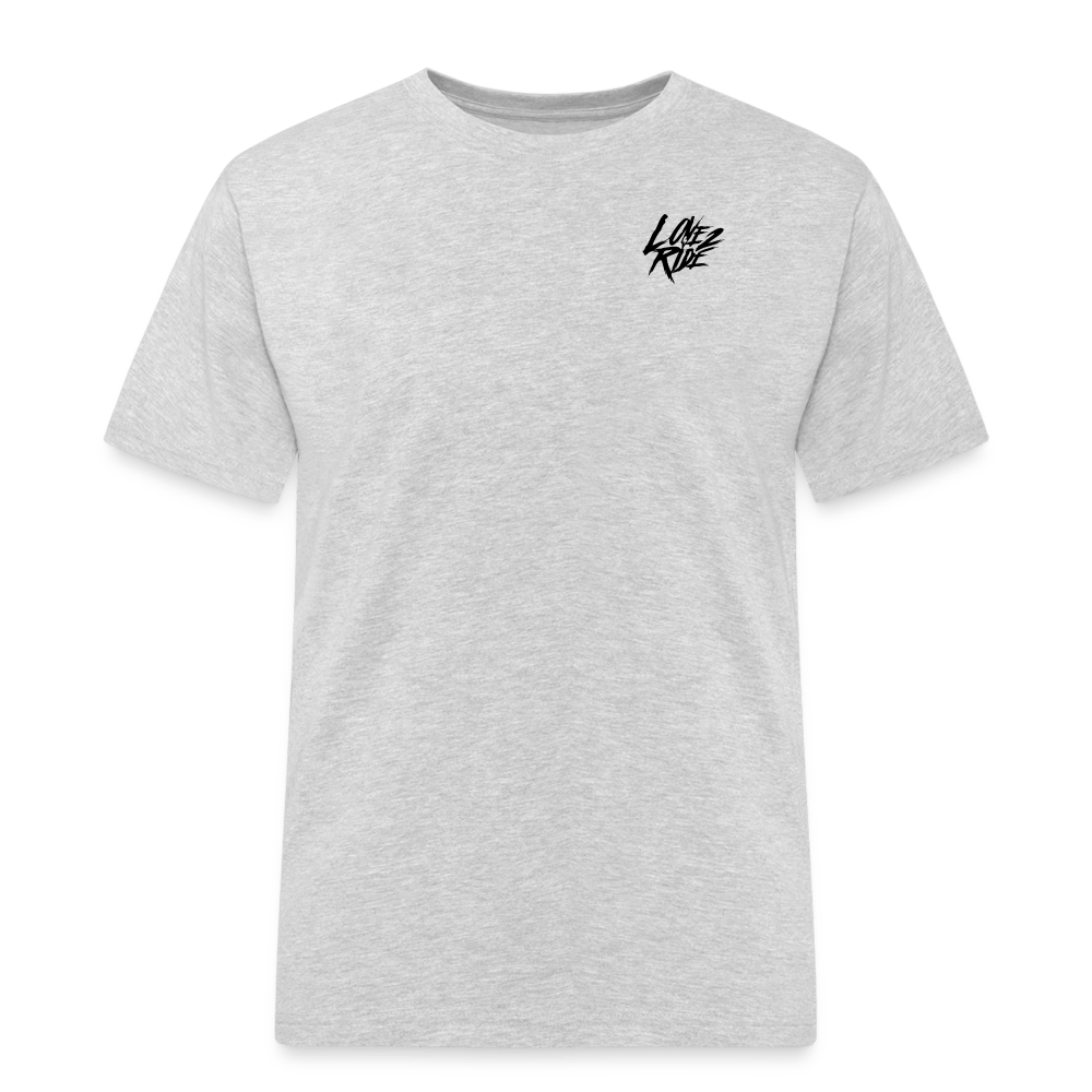 SPOD Männer Workwear T-Shirt Grau meliert / S LOVE 2 RIDE - FRONT / BACK HEAVY MÄNNER RUSSELL ATHLETICS T-SHIRT E-Bike-Community