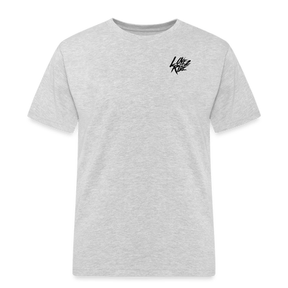 SPOD Männer Workwear T-Shirt Grau meliert / S LOVE 2 RIDE - FRONT / BACK HEAVY MÄNNER RUSSELL ATHLETICS T-SHIRT E-Bike-Community