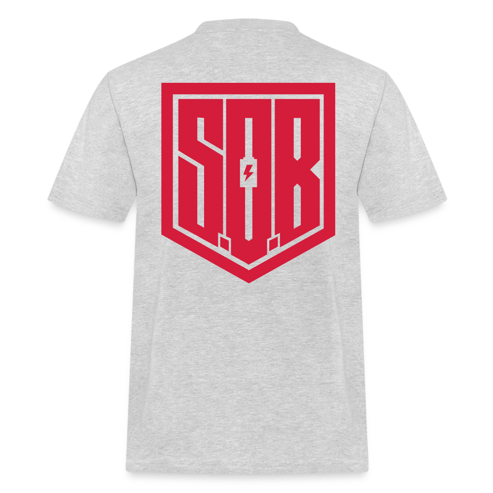 SPOD Männer Workwear T-Shirt Grau meliert / S SoB REDLINE - Russel Athletics Shirt E-Bike-Community