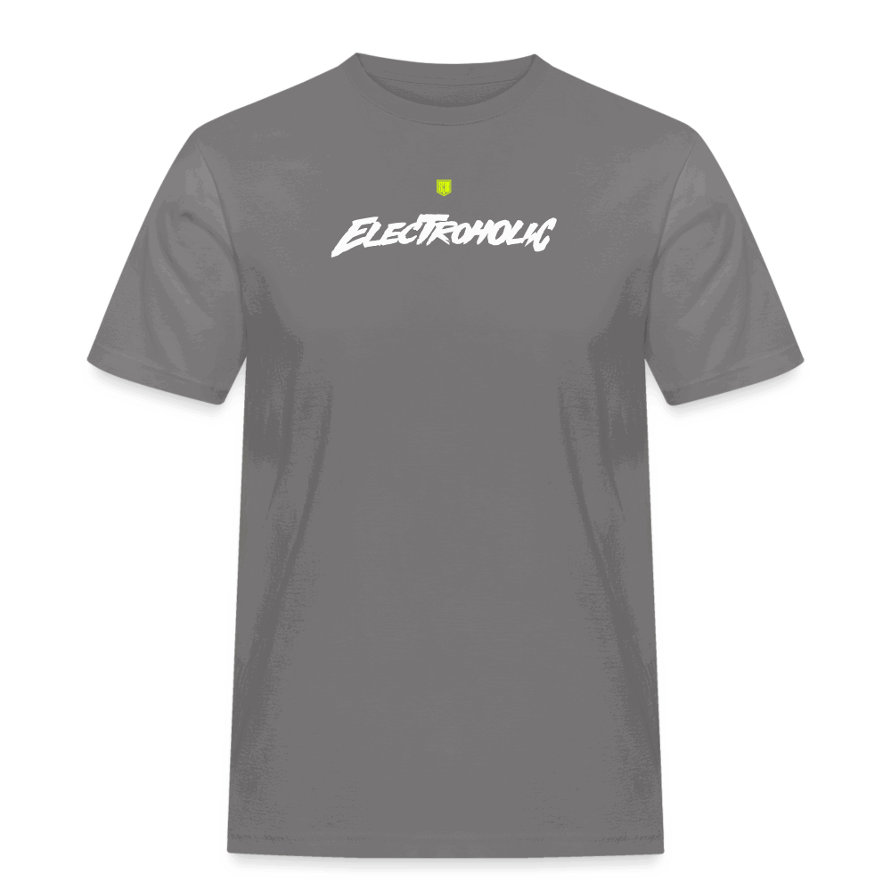 SPOD Männer Workwear T-Shirt Grau / S Electroholic Shirt - Männer Russel T-Shirt E-Bike-Community