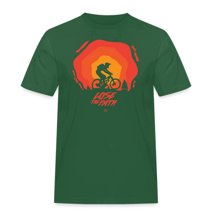 SPOD Männer Workwear T-Shirt LOSE THE PATH - CREATE YOUR OWN ADVENTURE - Russell Athletic Shirt E-Bike-Community