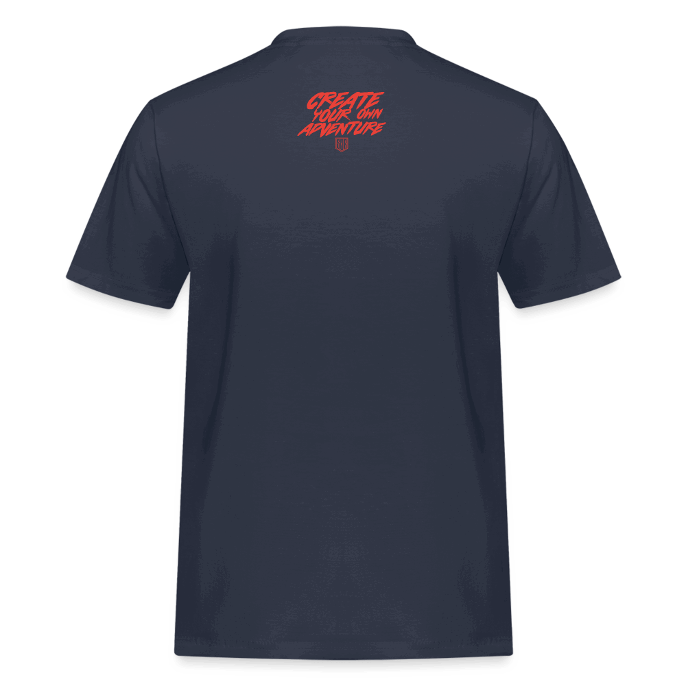 SPOD Männer Workwear T-Shirt LOSE THE PATH - CREATE YOUR OWN ADVENTURE - Russell Athletic Shirt E-Bike-Community