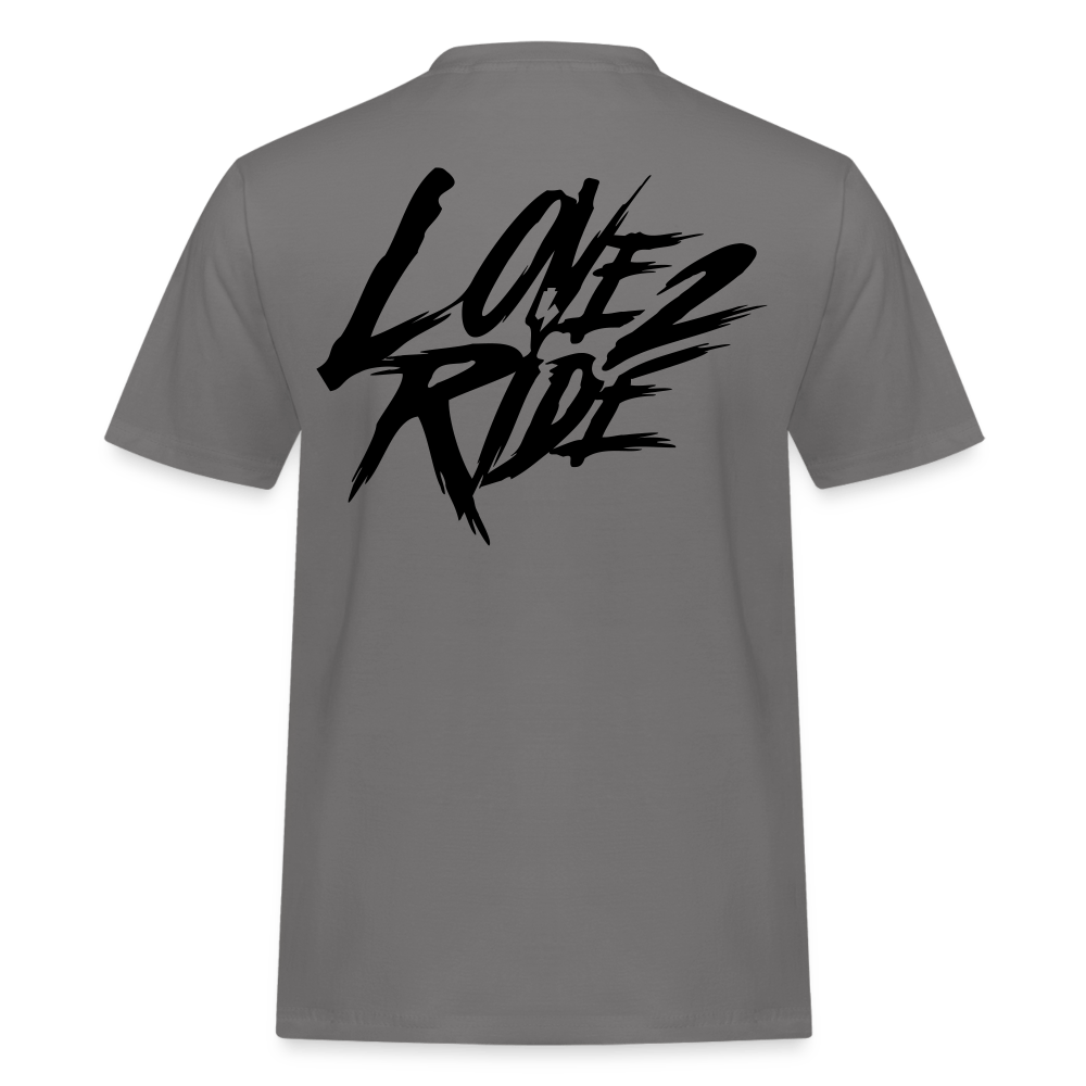 SPOD Männer Workwear T-Shirt LOVE 2 RIDE - FRONT / BACK HEAVY MÄNNER RUSSELL ATHLETICS T-SHIRT E-Bike-Community