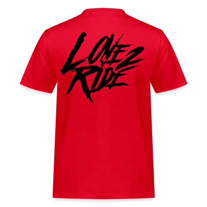 SPOD Männer Workwear T-Shirt LOVE 2 RIDE - FRONT / BACK HEAVY MÄNNER RUSSELL ATHLETICS T-SHIRT E-Bike-Community