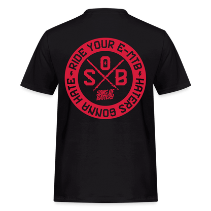 SPOD Männer Workwear T-Shirt Redline Spezial 2 Side Big Print - Russell Athletic E-Bike-Community