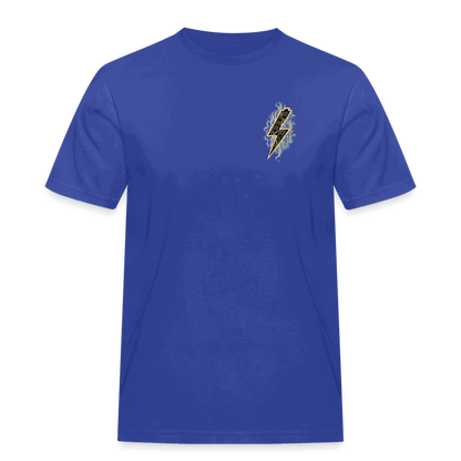 SPOD Männer Workwear T-Shirt Royalblau / S 2 Seiten - Shred or Alive Crew - Männer Workwear T-Shirt E-Bike-Community