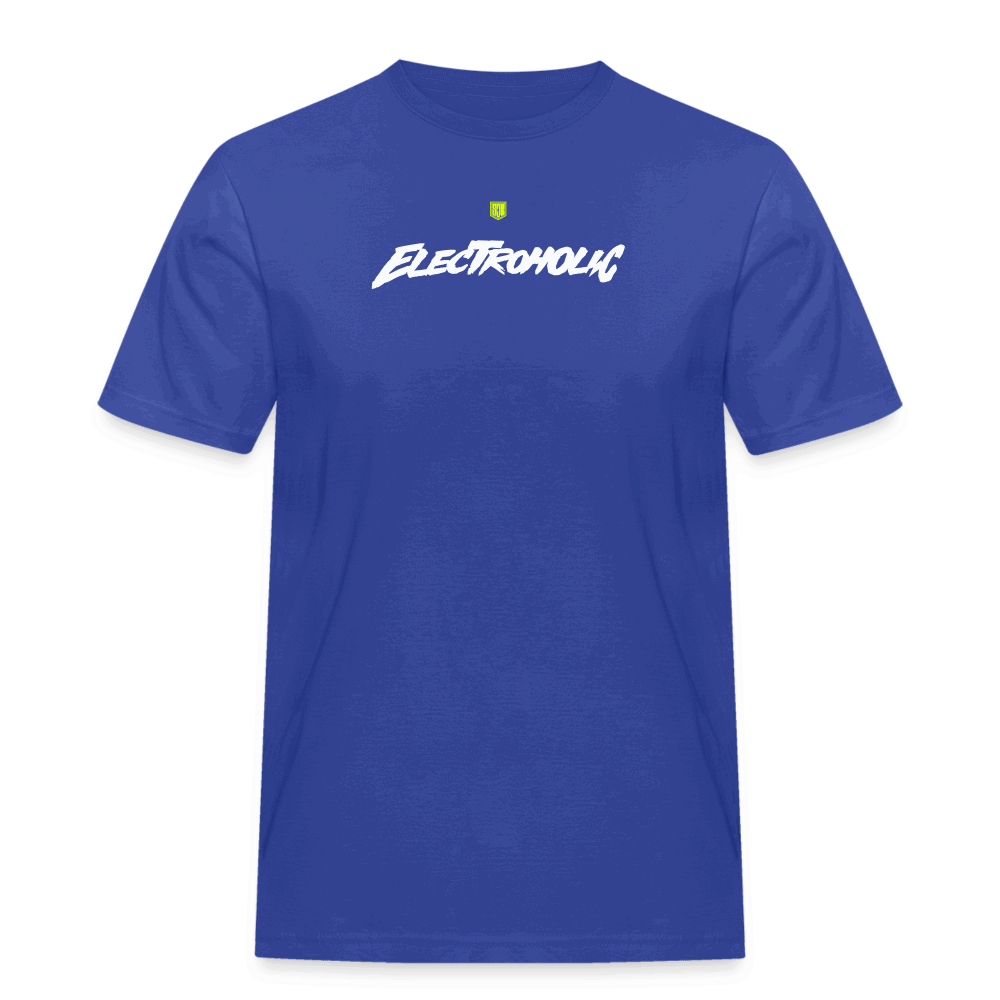 SPOD Männer Workwear T-Shirt Royalblau / S Electroholic Shirt - Männer Russel T-Shirt E-Bike-Community