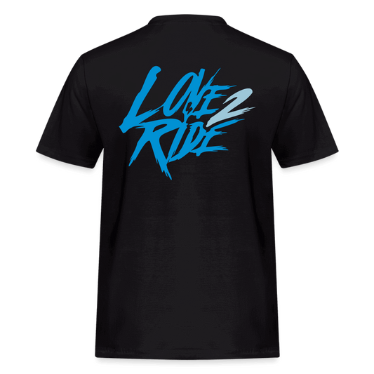 SPOD Männer Workwear T-Shirt Schwarz / S Blue Line - Love 2 Ride - Russell Athletics E-Bike-Community