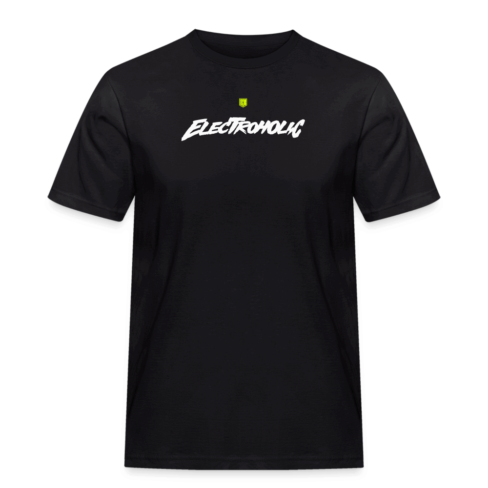 SPOD Männer Workwear T-Shirt Schwarz / S Electroholic Shirt - Männer Russel T-Shirt E-Bike-Community