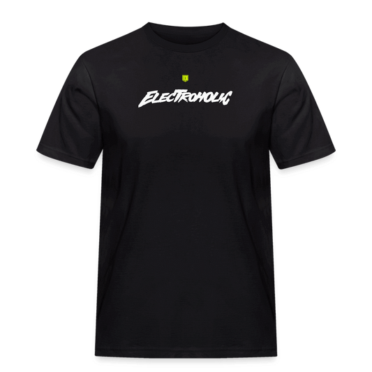 SPOD Männer Workwear T-Shirt Schwarz / S Electroholic Shirt - Männer Russel T-Shirt E-Bike-Community