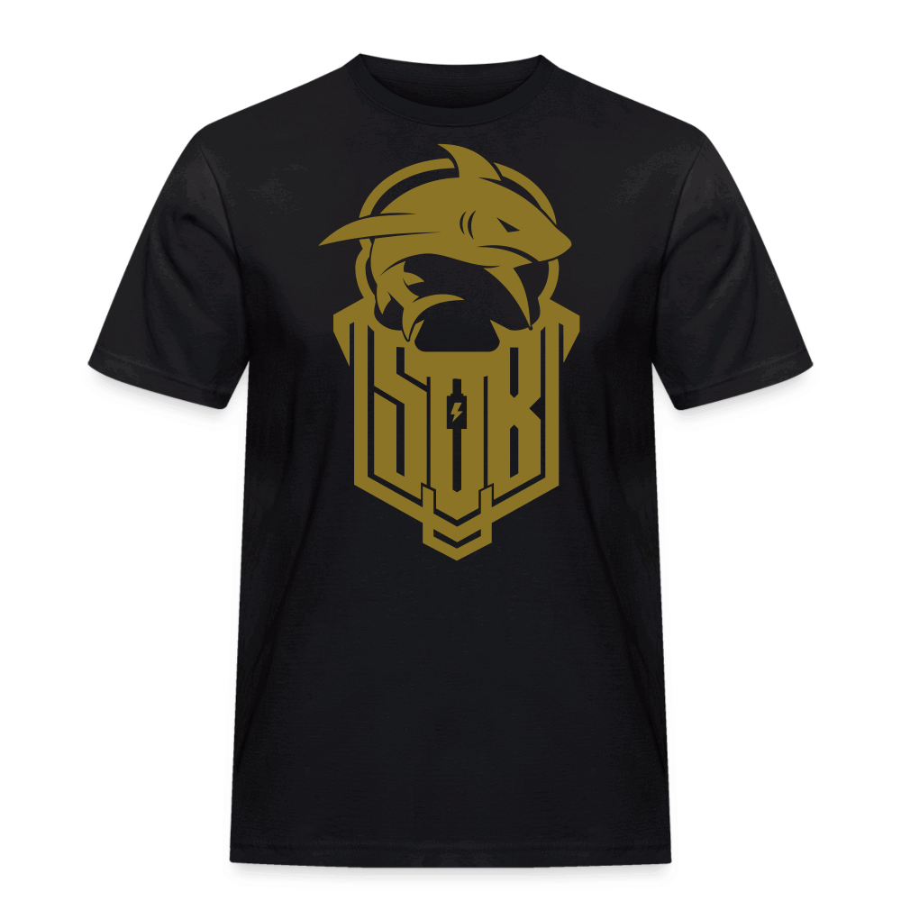 SPOD Männer Workwear T-Shirt Schwarz / S Hai Bike GOLD - SOB - Männer Workwear T-Shirt E-Bike-Community