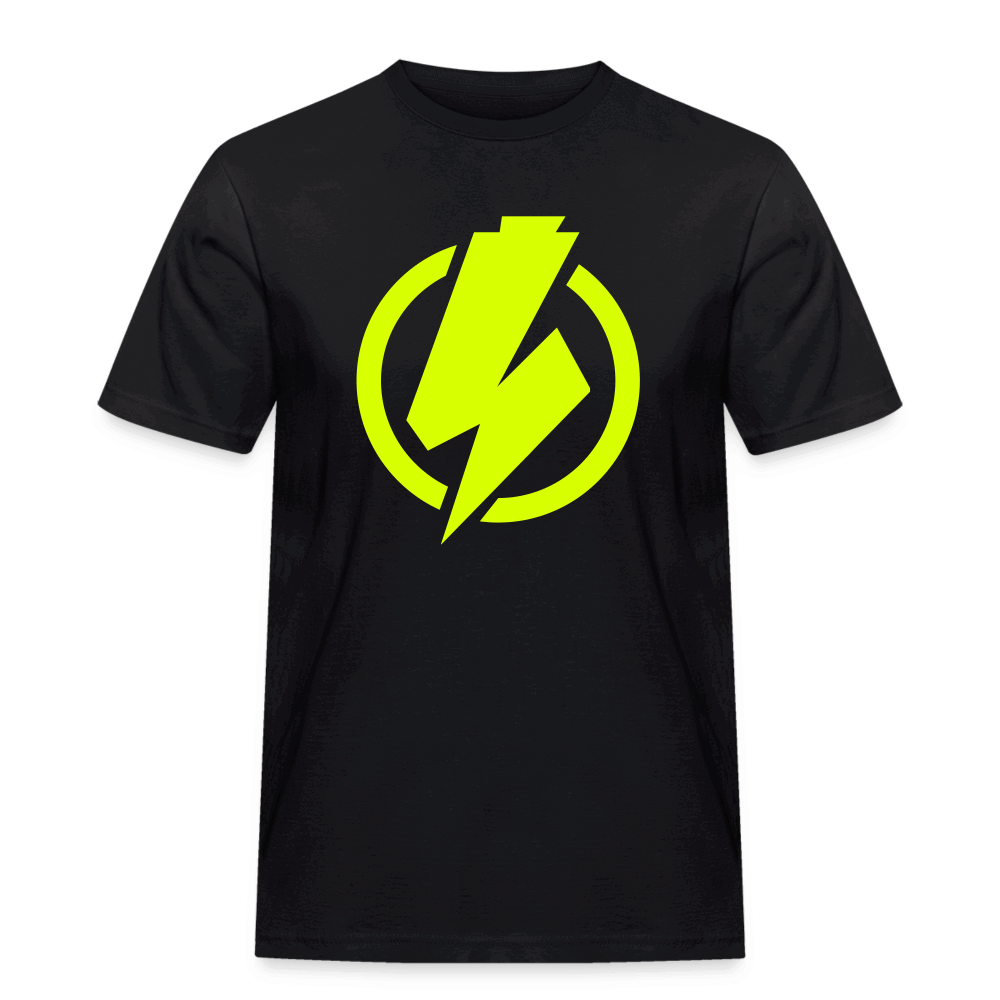 SPOD Männer Workwear T-Shirt Schwarz / S Lightning - Männer Russell Athletic E-Bike-Community