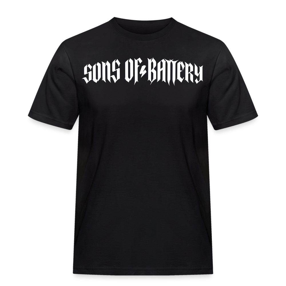 SPOD Männer Workwear T-Shirt Schwarz / S Rough - Russell Athletic Männer T-Shirt E-Bike-Community