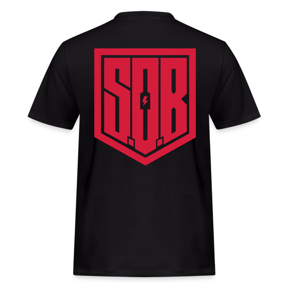 SPOD Männer Workwear T-Shirt Schwarz / S SoB REDLINE - Russel Athletics Shirt E-Bike-Community