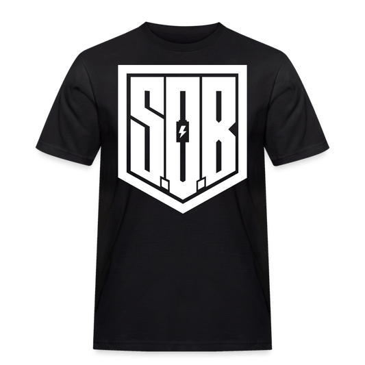 SPOD Männer Workwear T-Shirt Schwarz / S SoB Russel Athletics - Männer Workwear T-Shirt E-Bike-Community