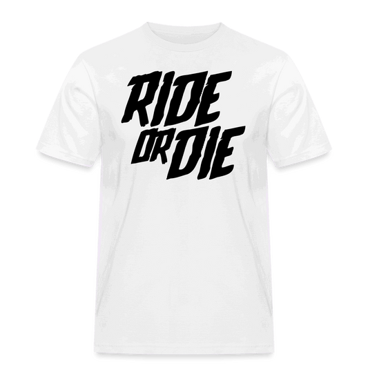 SPOD Männer Workwear T-Shirt weiß / S Ride or Die - Russell Athletic Shirt E-Bike-Community